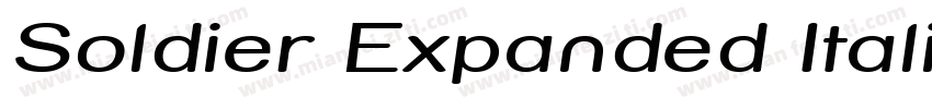 Soldier Expanded Italic Expanded It字体转换
